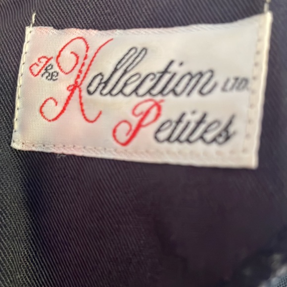 Vintage dress navy blue petite size 10 - Picture 10 of 13